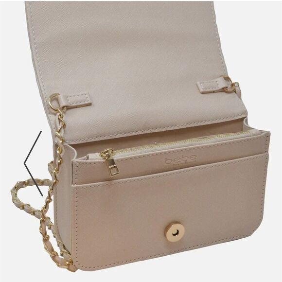 BEBE LILA FLAP CROSSBODY - BLUSH - Picture 3 of 10